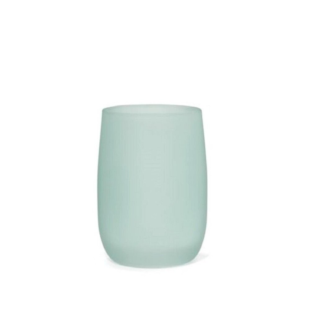 new Haven Eulo Frosted Glass Bathroom Accessory Tumbler in Jadeite Green color